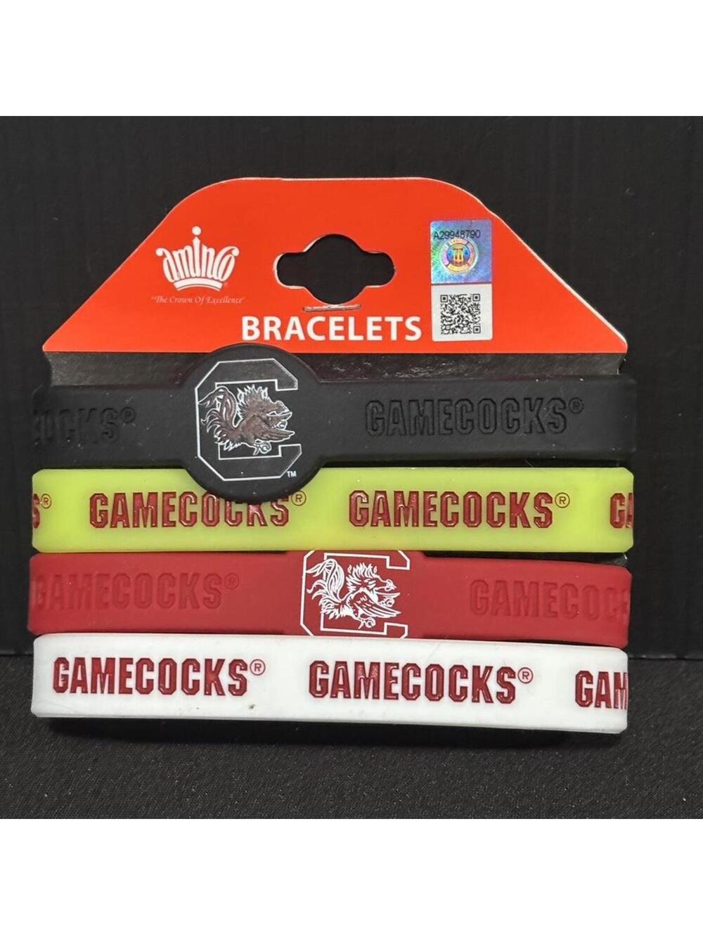 South Carolina Gamecocks Bracelet Set NCAA Game Day Wristbands
